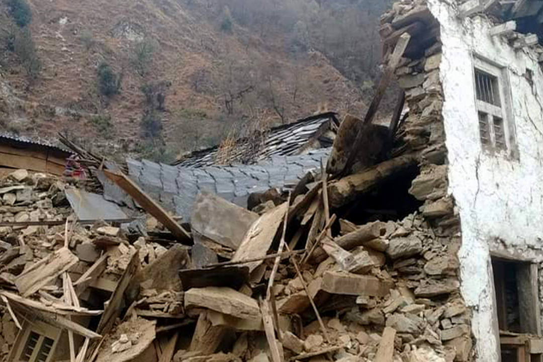 बाजुरामा भूकम्पबाट ४२ घरपरिवार विस्थापित 